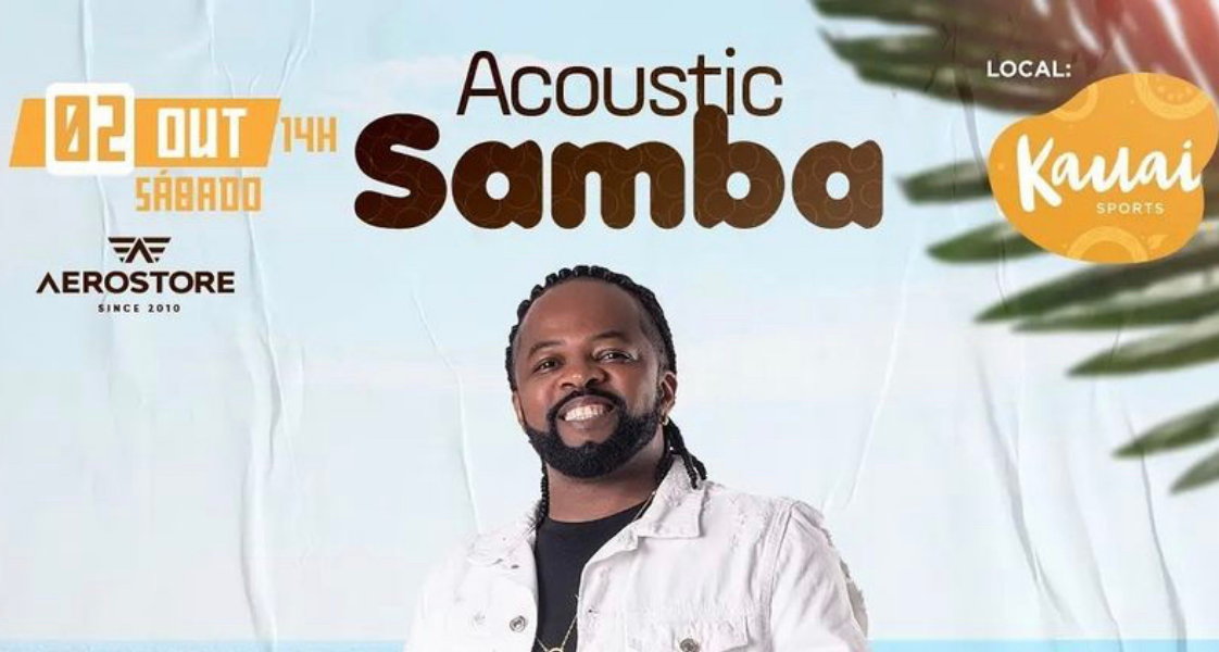 Acoustic Samba do Kauai Sports recebe Xande de Pilares