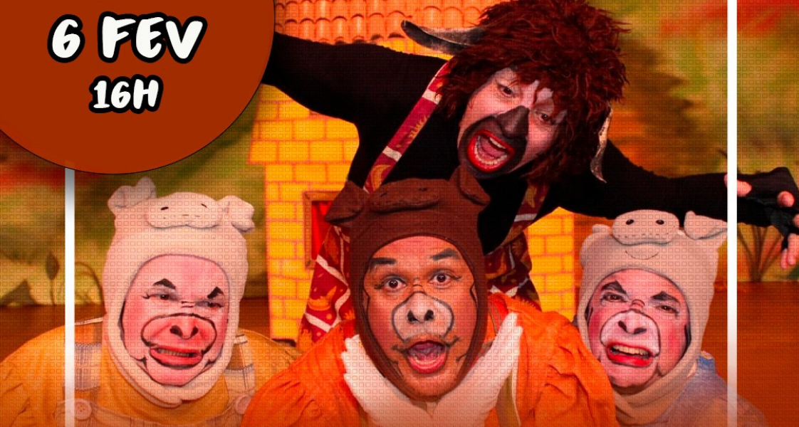 'Os três porquinhos' retornam ao Teatro Municipal